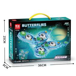 MINGDI LEIBAO K2208 2208 BƯỚM PUNK bộ đồ chơi xếp lắp ráp ghép mô hình BUTTERFLIES 328 khối