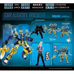 MINGDI LEIBAO 8902 SUPER STAR DRAGON RIDER FEMENTAL WAR CHRONICLE VUA CỦA NHỮNG CƠN SÓNG TUYẾT VÀ MO YING bộ đồ chơi xếp lắp ráp ghép mô hình Movie & Game Phim Và Trò Chơi 640 khối