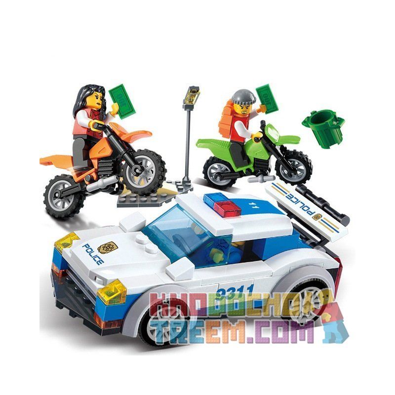 GUDI 9311 Xếp hình kiểu  CITY Police Chasing Cảnh Sát Truy đuổi Mô Tô Cướp 158 khối GUDI 9311 Xếp hình kiểu  CITY Police Chasing Cảnh Sát Truy đuổi Mô Tô Cướp 158 khối