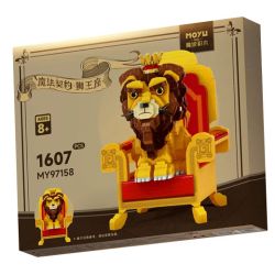 MOYU BLOCK MY97158 97158 HỢP ĐỒNG MA THUẬT THRION THRONE THE HOLY LAND OF KING POWER bộ đồ chơi xếp lắp ráp ghép mô hình LION THRONE 1607 khối