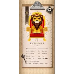 MOYU BLOCK MY97158 97158 HỢP ĐỒNG MA THUẬT THRION THRONE THE HOLY LAND OF KING POWER bộ đồ chơi xếp lắp ráp ghép mô hình LION THRONE 1607 khối