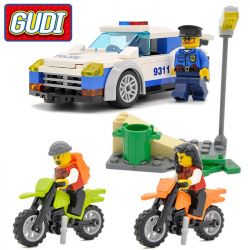 GUDI 9311 Xếp hình kiểu  CITY Police Chasing Cảnh Sát Truy đuổi Mô Tô Cướp 158 khối GUDI 9311 Xếp hình kiểu  CITY Police Chasing Cảnh Sát Truy đuổi Mô Tô Cướp 158 khối