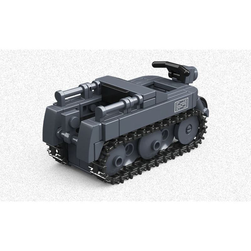 THIRDPARTY 300002 SD.KFZ.2 HALF TRACK MOTORCYCLE VÀ 82 XÔ XE TẢI 1:35 tỷ lệ 1:35 bộ đồ chơi xếp lắp ráp ghép mô hình Military Army SD.KFZ.2 TYPE 82 KUBELWAGEN Quân Sự Bộ Đội 414 khối
