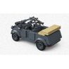 THIRDPARTY 300002 SD.KFZ.2 HALF TRACK MOTORCYCLE VÀ 82 XÔ XE TẢI 1:35 tỷ lệ 1:35 bộ đồ chơi xếp lắp ráp ghép mô hình Military Army SD.KFZ.2 TYPE 82 KUBELWAGEN Quân Sự Bộ Đội 414 khối