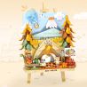 LOZ 7205 CẮM TRẠI MÙA THU bộ đồ chơi xếp lắp ráp ghép mô hình Art AUTUMN CAMPING 668 khối