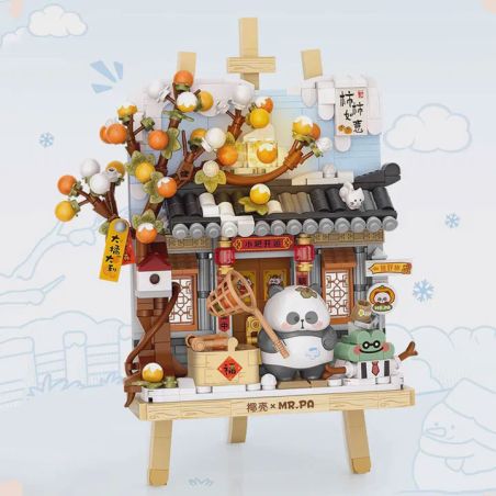 LOZ 7206 ĐIỀU ƯỚC HỒNG bộ đồ chơi xếp lắp ráp ghép mô hình Art PERSIMMON RUYI 686 khối