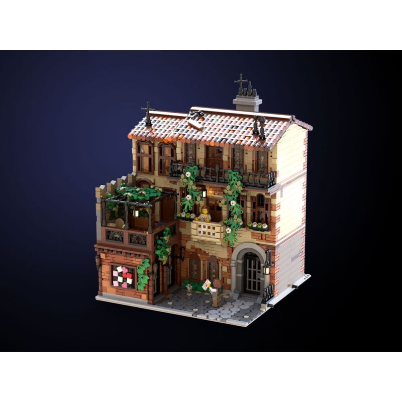 Rebrickable MOC-131698 Juliet Balcony Xếp hình lắp ráp ghép mô hình Ban công của Juliet