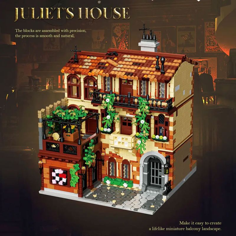 FREE TRIBE 36002 REBRICKABLE MOC-131698 131698 MOC131698 BAN CÔNG CỦA JULIET bộ đồ chơi xếp lắp ráp ghép mô hình Creator JULIET BALCONY Sáng Tạo 3800 khối FREE TRIBE 36002 REBRICKABLE MOC-131698 131698 MOC131698 BAN CÔNG CỦA JULIET bộ đồ chơi xếp lắp ráp ghép mô hình Creator JULIET BALCONY Sáng Tạo 3800 khối