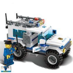 GUDI 9312 non  XE SUV CỦA CẢNH CÁT bộ đồ chơi xếp lắp ráp ghép mô hình City POLICE CROSS COUNTRY VEHICLE Thành Phố 163 khối