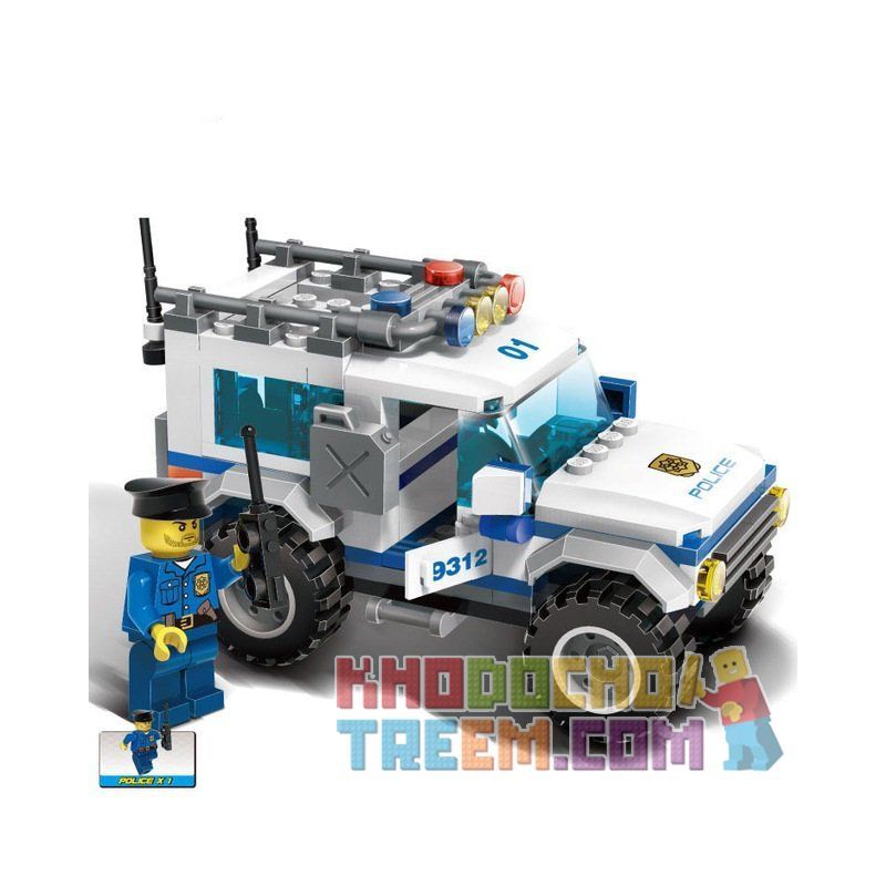 GUDI 9312 non  XE SUV CỦA CẢNH CÁT bộ đồ chơi xếp lắp ráp ghép mô hình City POLICE CROSS COUNTRY VEHICLE Thành Phố 163 khối