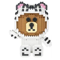 LOZ 9289 HỔ TRẮNG bộ đồ chơi xếp lắp ráp ghép mô hình WHITE TIGER