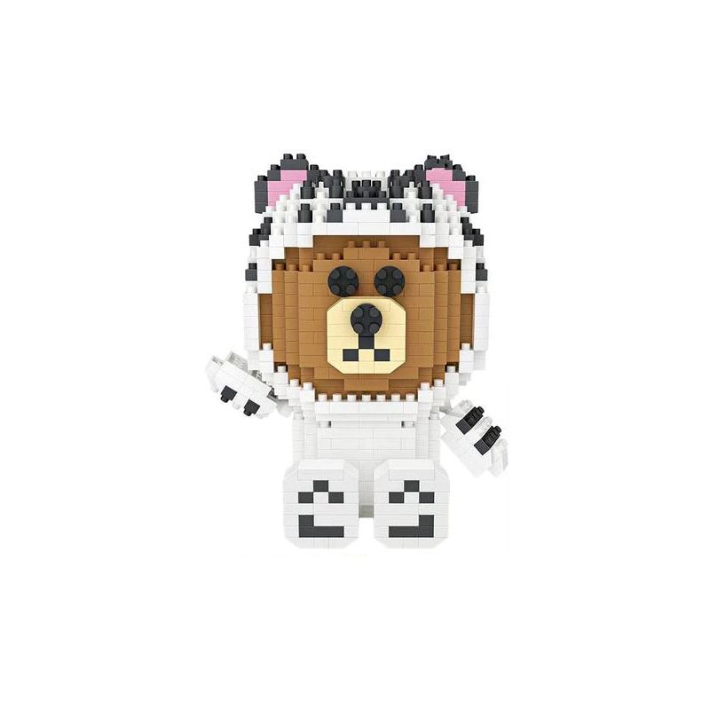 LOZ 9289 HỔ TRẮNG bộ đồ chơi xếp lắp ráp ghép mô hình WHITE TIGER