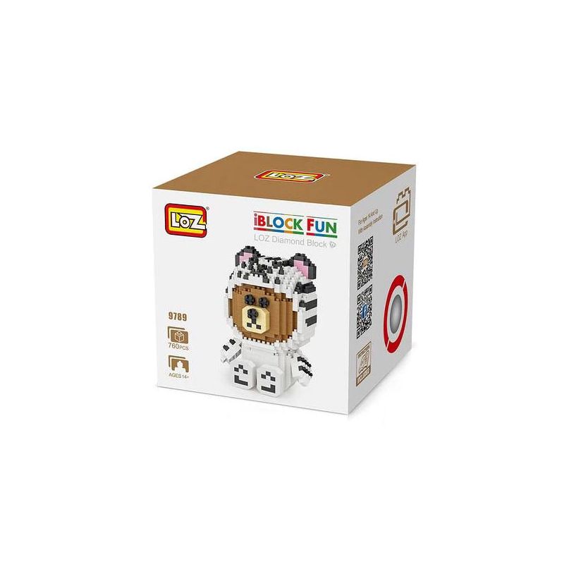 LOZ 9289 HỔ TRẮNG bộ đồ chơi xếp lắp ráp ghép mô hình WHITE TIGER