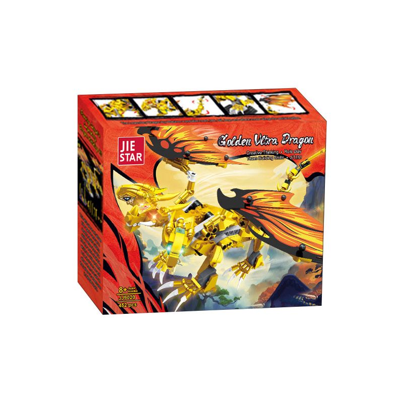JIESTAR JJ9020 9020 RỒNG VÀNG bộ đồ chơi xếp lắp ráp ghép mô hình 452 khối