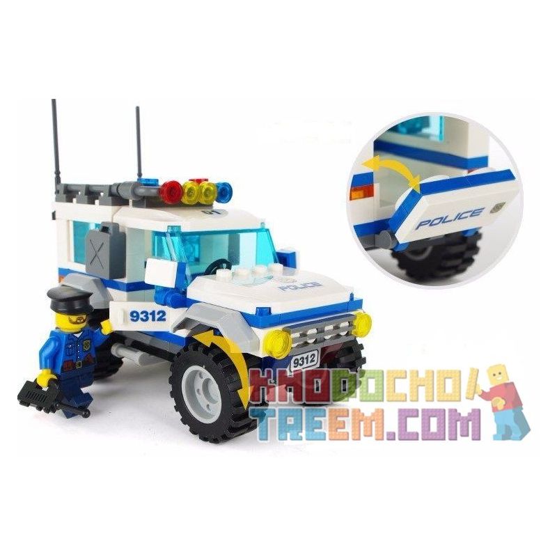 GUDI 9312 non  XE SUV CỦA CẢNH CÁT bộ đồ chơi xếp lắp ráp ghép mô hình City POLICE CROSS COUNTRY VEHICLE Thành Phố 163 khối
