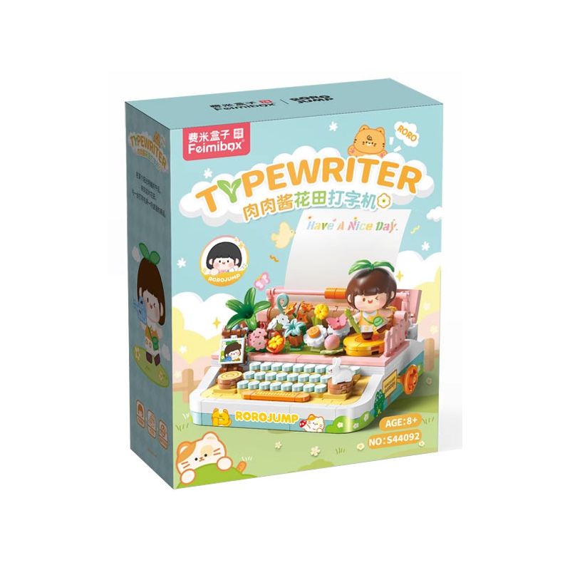 FEMIBOX S44092 44092 NƯỚC SỐT THỊT MÁY ĐÁNH CHỮ CÁNH ĐỒNG HOA bộ đồ chơi xếp lắp ráp ghép mô hình ROROJUMP 386 khối