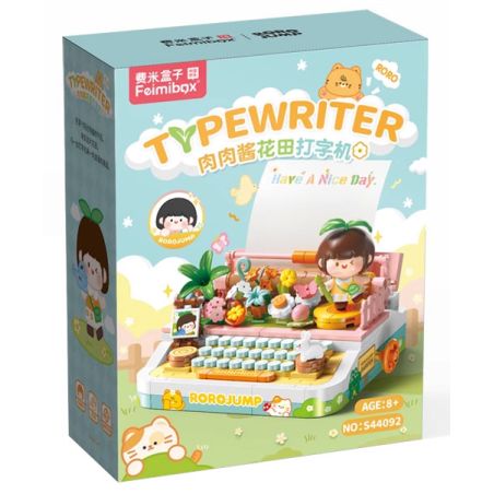 FEMIBOX S44092 44092 NƯỚC SỐT THỊT MÁY ĐÁNH CHỮ CÁNH ĐỒNG HOA bộ đồ chơi xếp lắp ráp ghép mô hình ROROJUMP 386 khối