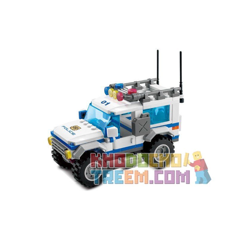 GUDI 9312 non  XE SUV CỦA CẢNH CÁT bộ đồ chơi xếp lắp ráp ghép mô hình City POLICE CROSS COUNTRY VEHICLE Thành Phố 163 khối