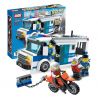 GUDI 9313 non  XE CHỞ PHẠM NHÂN bộ đồ chơi xếp lắp ráp ghép mô hình City POLICE Thành Phố 204 khối