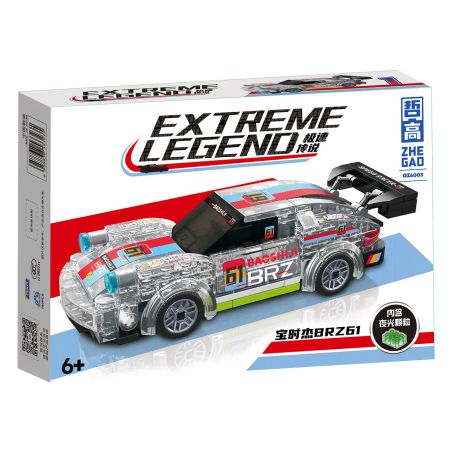 ZHEGAO GZ6003 6003 CÁC MÔ HÌNH LEGEND OF SPEED ​​4 bộ đồ chơi xếp lắp ráp ghép mô hình Speed Champions Racing Cars Đua Xe Công Thức