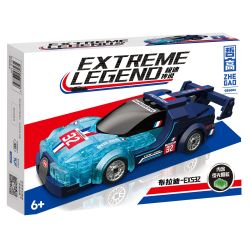 ZHEGAO GZ6003 6003 CÁC MÔ HÌNH LEGEND OF SPEED ​​4 bộ đồ chơi xếp lắp ráp ghép mô hình Speed Champions Racing Cars Đua Xe Công Thức