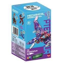 ZHEGAO 662047 4 KHỦNG LONG CƠ HỌC LANH bộ đồ chơi xếp lắp ráp ghép mô hình MECHANICAL DINOSAUR