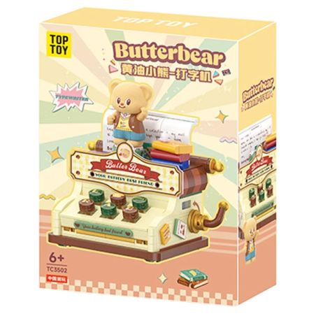 TOP TOY TC3502 3502 BƠ GẤU MÁY ĐÁNH CHỮ bộ đồ chơi xếp lắp ráp ghép mô hình