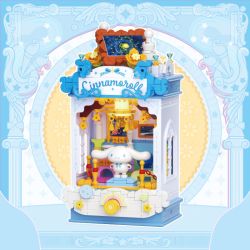 TOP TOY TC3110 3110 THE PHANTOM OF NIGHT VOICE SANRIO FAMILY ART ADVENTURE YUGUI DOG bộ đồ chơi xếp lắp ráp ghép mô hình SANRIO CHARACTERS CINNAMOROLL 250 khối