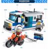 GUDI 9313 non  XE CHỞ PHẠM NHÂN bộ đồ chơi xếp lắp ráp ghép mô hình City POLICE Thành Phố 204 khối