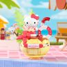 KEEPPLEY K20871 20871 HỒ BƠI MÙA HÈ CỦA GIA ĐÌNH SANRIO BÁT PUDDING DỪA KATIE MÈO bộ đồ chơi xếp lắp ráp ghép mô hình