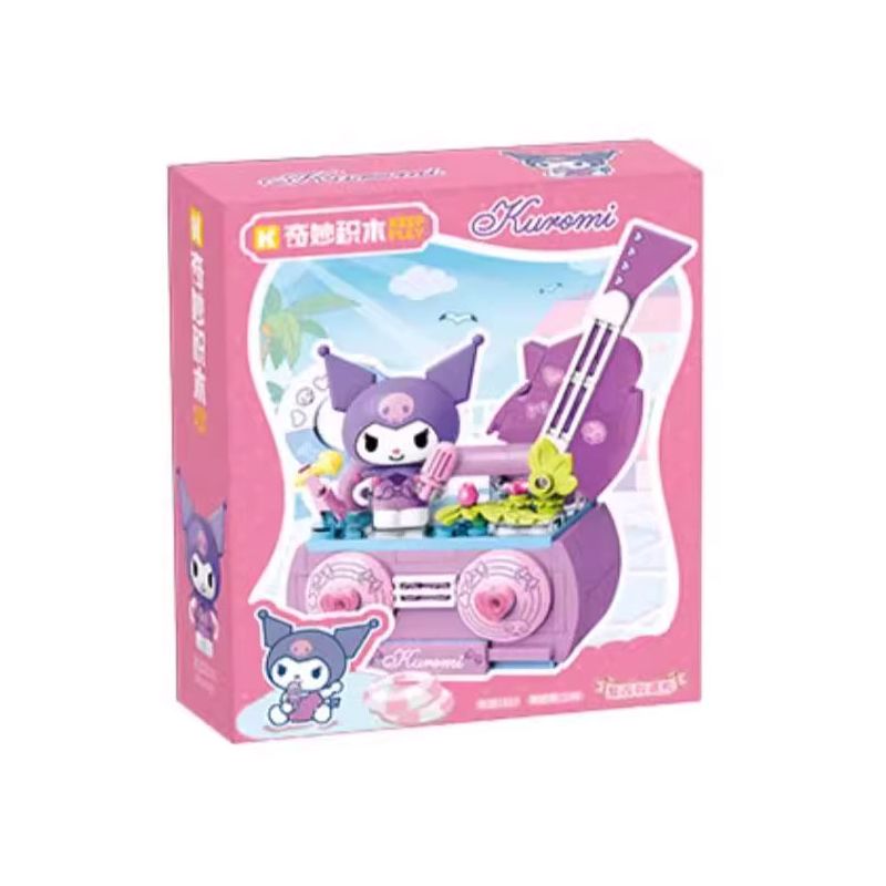 KEEPPLEY K20874 20874 HỒ BƠI MÙA HÈ GIA ĐÌNH SANRIO RETRO RADIO COOLOMI bộ đồ chơi xếp lắp ráp ghép mô hình