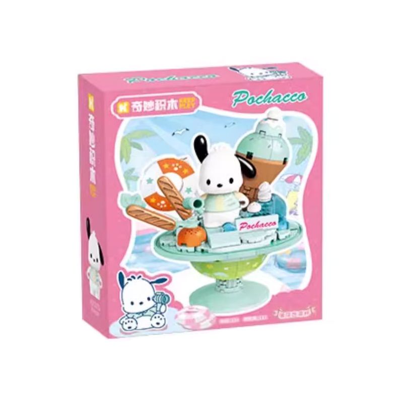 KEEPPLEY K20875 20875 HỒ BƠI MÙA HÈ CỦA GIA ĐÌNH SANRIO MINT PARFAIT CUP PARCHA DOG bộ đồ chơi xếp lắp ráp ghép mô hình