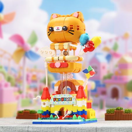 KEEPPLEY K28049 28049 CẢNH ĐƯỜNG PHỐ ĐẦY MÀU SẮC THÀNH GIẢI TRÍ MƠ ƯỚC DÀNH CHO TRẺ EM bộ đồ chơi xếp lắp ráp ghép mô hình