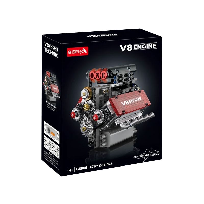 GISEGA G8909 V8 Engine Xếp hình lắp ráp ghép mô hình Mô hình động cơ V8 GISEGA G8909 V8 Engine Xếp hình lắp ráp ghép mô hình Mô hình động cơ V8