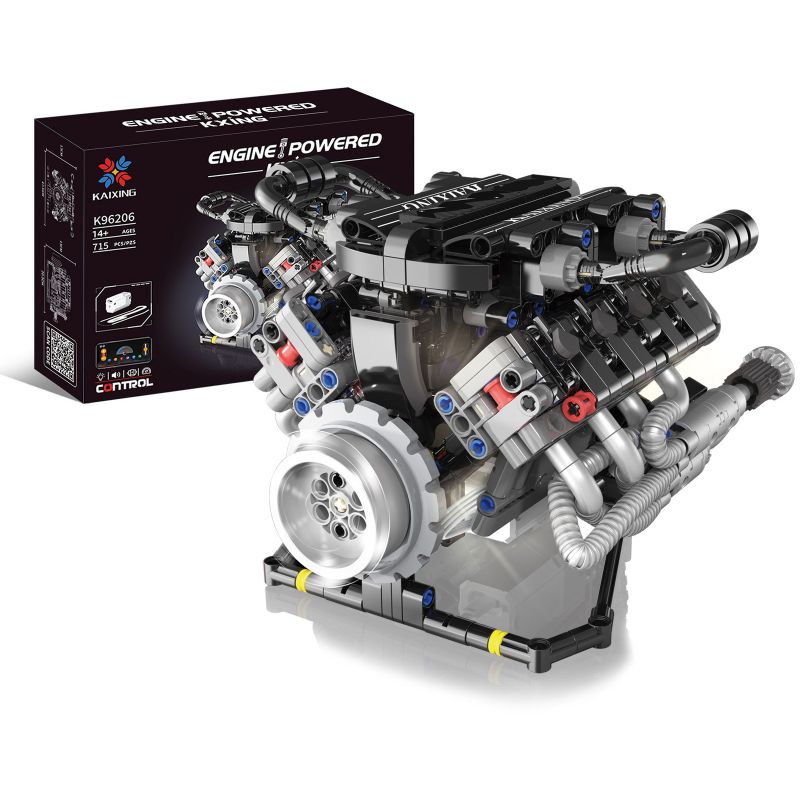KAIXING K96206 Xếp hình lắp ráp ghép mô hình Động cơ Lamborkini V8