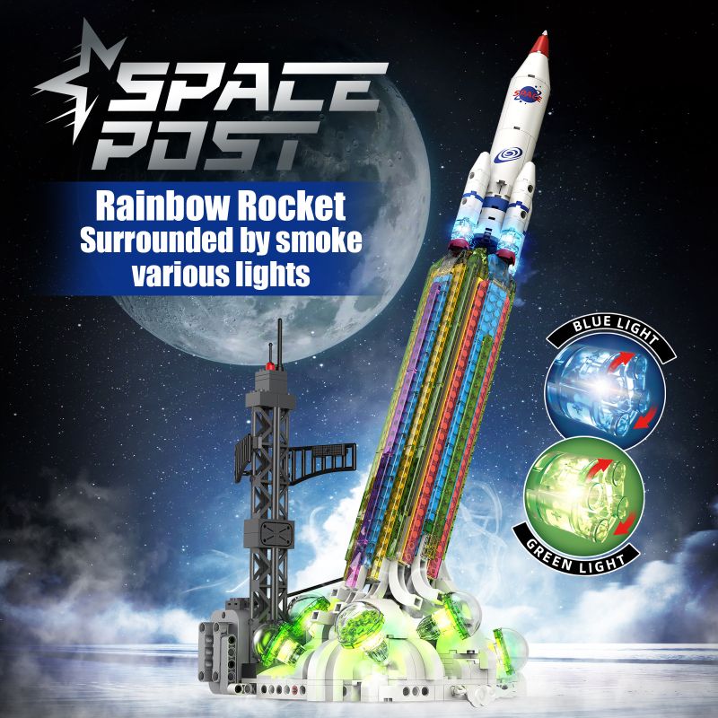 KAIYU KEEYEE WORLD K96171 96171 APOCALYPSE DREAM LIGHT SPRAY ZERO GRAVITY ROCKET bộ đồ chơi xếp lắp ráp ghép mô hình City SPACE POST RAINBOW ROCKET Thành Phố KAIYU KEEYEE WORLD K96171 96171 APOCALYPSE DREAM LIGHT SPRAY ZERO GRAVITY ROCKET bộ đồ chơi xếp lắp ráp ghép mô hình City SPACE POST RAINBOW ROCKET Thành Phố