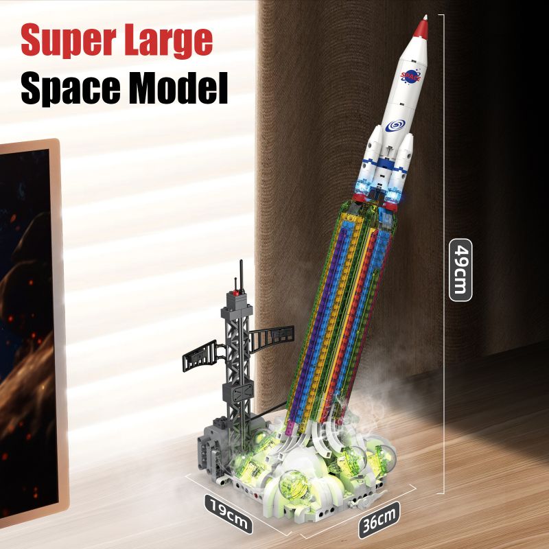 KAIYU KEEYEE WORLD K96171 96171 APOCALYPSE DREAM LIGHT SPRAY ZERO GRAVITY ROCKET bộ đồ chơi xếp lắp ráp ghép mô hình City SPACE POST RAINBOW ROCKET Thành Phố KAIYU KEEYEE WORLD K96171 96171 APOCALYPSE DREAM LIGHT SPRAY ZERO GRAVITY ROCKET bộ đồ chơi xếp lắp ráp ghép mô hình City SPACE POST RAINBOW ROCKET Thành Phố