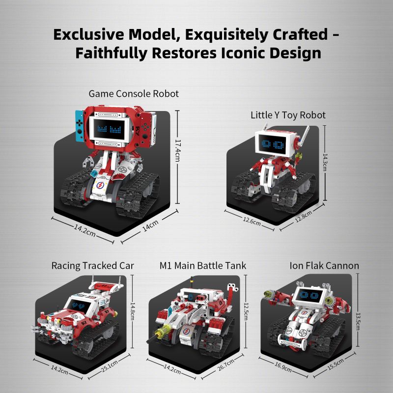 KAIYU KEEYEE WORLD K96167 96167 ROBOT TRÒ CHƠI MÀN HÌNH LED NĂM THAY ĐỔI bộ đồ chơi xếp lắp ráp ghép mô hình Technic ROBOTS PRO Kỹ Thuật Công Nghệ Cao Mô Hình Phương Tiện 358 khối