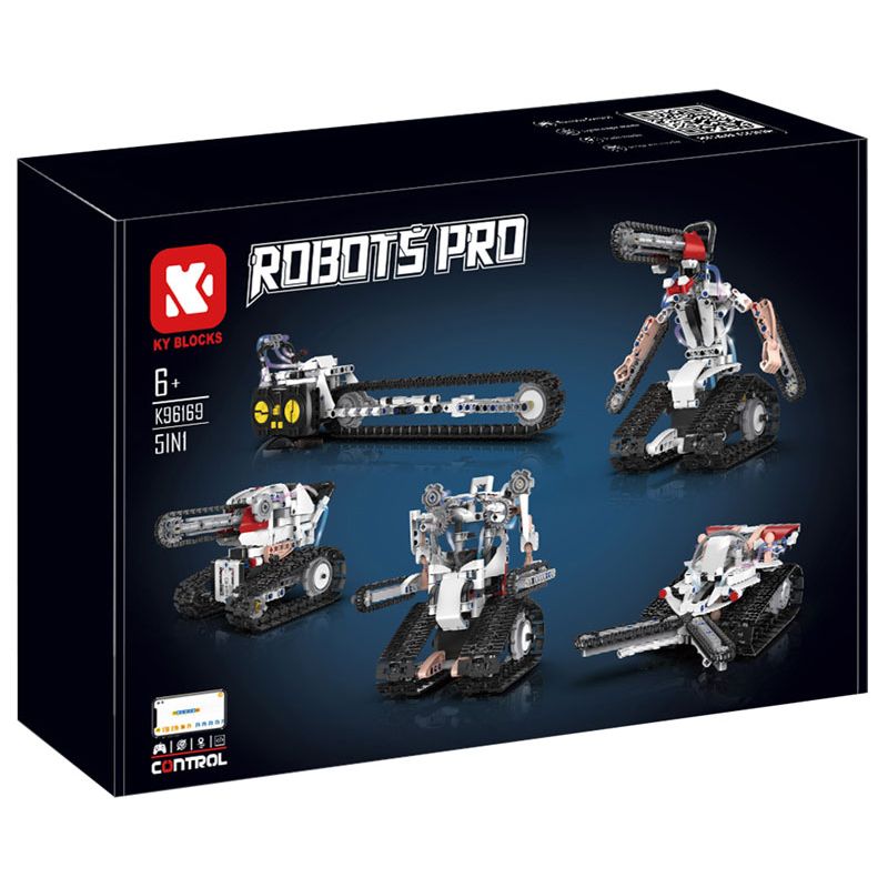 KAIYU KeeYee World K96169 Robots Pro Xếp hình lắp ráp ghép mô hình Năm robot cưa máy biến đổi
