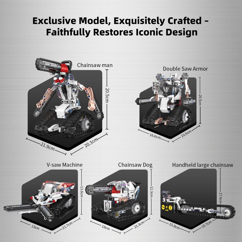 KAIYU KEEYEE WORLD K96169 96169 NĂM ROBOT CƯA MÁY BIẾN ĐỔI bộ đồ chơi xếp lắp ráp ghép mô hình Technic ROBOTS PRO Kỹ Thuật Công Nghệ Cao Mô Hình Phương Tiện 429 khối