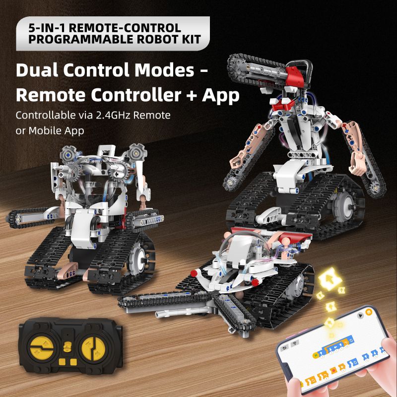 KAIYU KEEYEE WORLD K96169 96169 NĂM ROBOT CƯA MÁY BIẾN ĐỔI bộ đồ chơi xếp lắp ráp ghép mô hình Technic ROBOTS PRO Kỹ Thuật Công Nghệ Cao Mô Hình Phương Tiện 429 khối