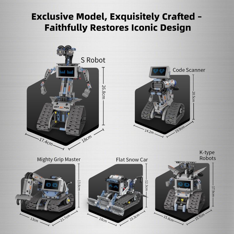 KAIYU KEEYEE WORLD K96170 96170 ROBOT NĂM THAY ĐỔI bộ đồ chơi xếp lắp ráp ghép mô hình Technic ROBOTS PRO Kỹ Thuật Công Nghệ Cao Mô Hình Phương Tiện 352 khối