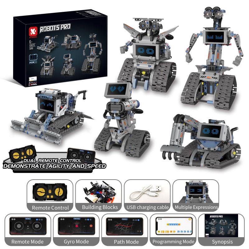 KAIYU KEEYEE WORLD K96170 96170 ROBOT NĂM THAY ĐỔI bộ đồ chơi xếp lắp ráp ghép mô hình Technic ROBOTS PRO Kỹ Thuật Công Nghệ Cao Mô Hình Phương Tiện 352 khối