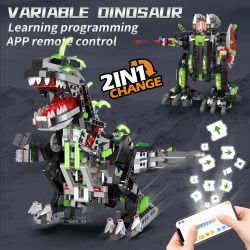 KAIYU KEEYEE WORLD K96114 96114 KIỂM SOÁT TỪ XA CỦA RỒNG CHUYÊN CHẾ bộ đồ chơi xếp lắp ráp ghép mô hình Technic VARIABLE DINOSAUR Kỹ Thuật Công Nghệ Cao Mô Hình Phương Tiện 832 khối