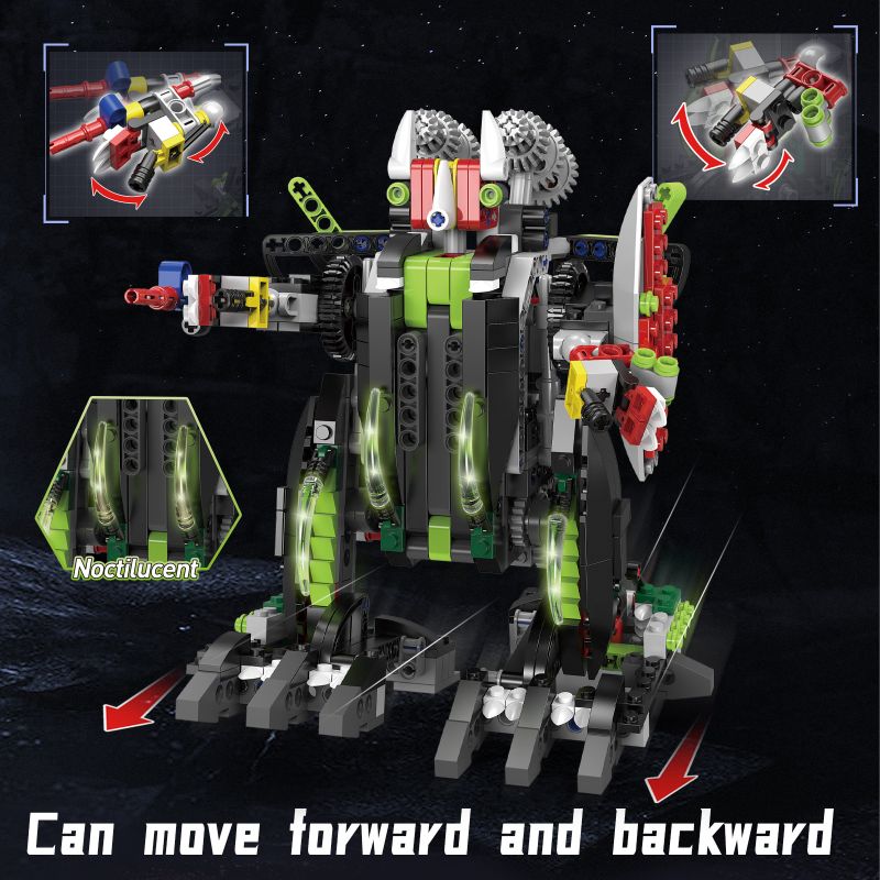 KAIYU KEEYEE WORLD K96114 96114 KIỂM SOÁT TỪ XA CỦA RỒNG CHUYÊN CHẾ bộ đồ chơi xếp lắp ráp ghép mô hình Technic VARIABLE DINOSAUR Kỹ Thuật Công Nghệ Cao Mô Hình Phương Tiện 832 khối