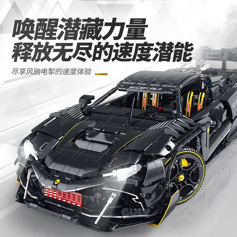 GULY 10627 FERRARI 296 1 8 bộ đồ chơi xếp lắp ráp ghép mô hình Technic Kỹ Thuật Công Nghệ Cao Mô Hình Phương Tiện 3729 khối