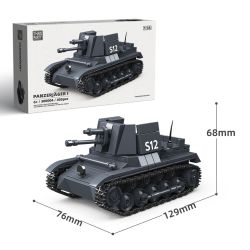 THIRDPARTY 300004 MÁY BAY CHIẾN ĐẤU SỐ 1 1:35 tỷ lệ 1:35 bộ đồ chơi xếp lắp ráp ghép mô hình Military Army PANZERJAGER I Quân Sự Bộ Đội 405 khối