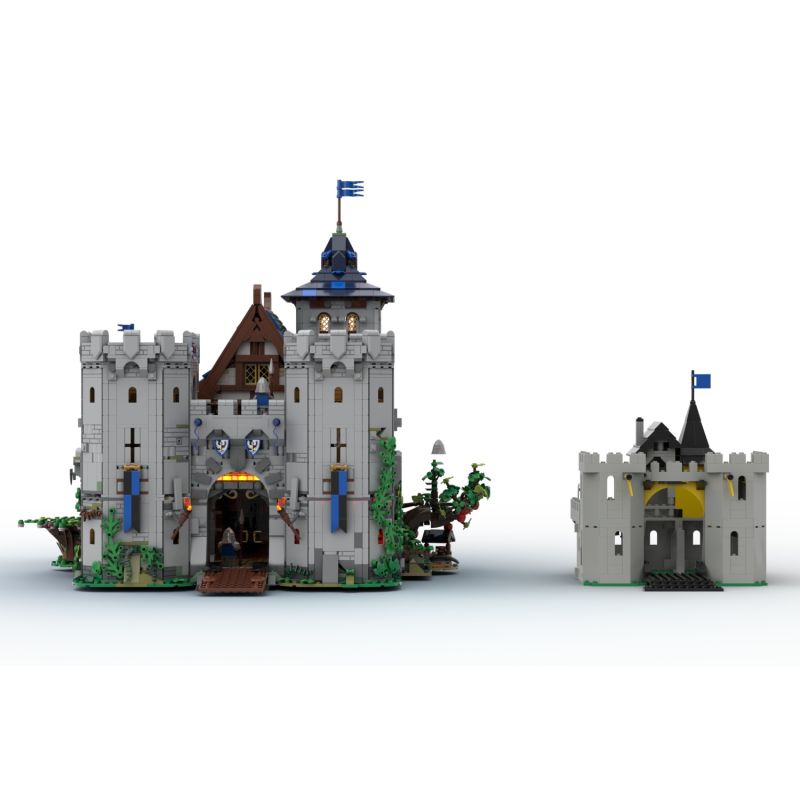 BAKA TECHNOLOGY 33922 REBRICKABLE MOC-132661 132661 MOC132661 LÂU ĐÀI RỪNG THỜI TRUNG CỔ bộ đồ chơi xếp lắp ráp ghép mô hình Medieval Castle MEDIEVAL FOREST CASTLE Chiến Tranh Trung Cổ 6640 khối