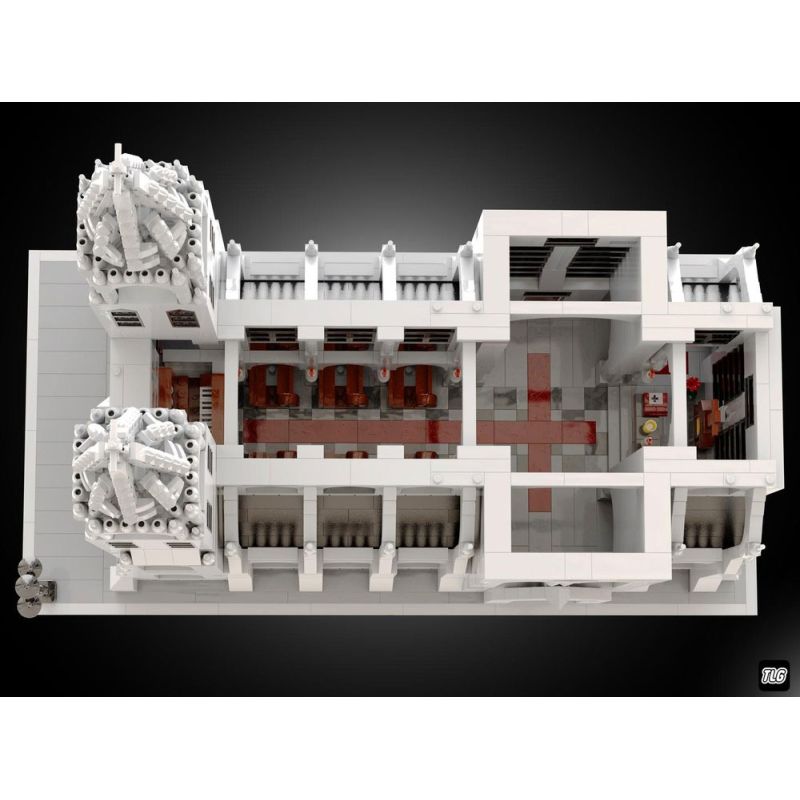 BAKA TECHNOLOGY 33920 REBRICKABLE MOC-148170 148170 MOC148170 NHÀ THỜ GOTHIC bộ đồ chơi xếp lắp ráp ghép mô hình Medieval Castle GOTHIC CATHEDRAL Chiến Tranh Trung Cổ 4136 khối