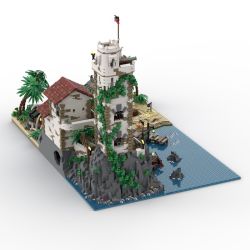 BAKA TECHNOLOGY 33923 REBRICKABLE MOC-117472 117472 MOC117472 CƯỚP BIỂN NGUYỀN RỦA BÃI bộ đồ chơi xếp lắp ráp ghép mô hình Pirates Of The Caribbean THE CURSED BEACH Cướp Biển Vùng Caribe 8028 khối